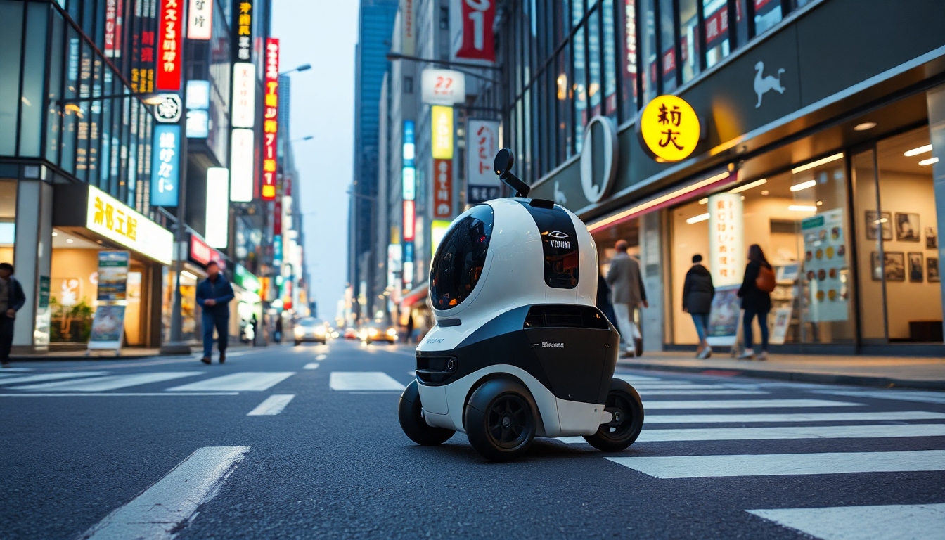 ラストワンマイルを変える自動配送ロボットのイメージ